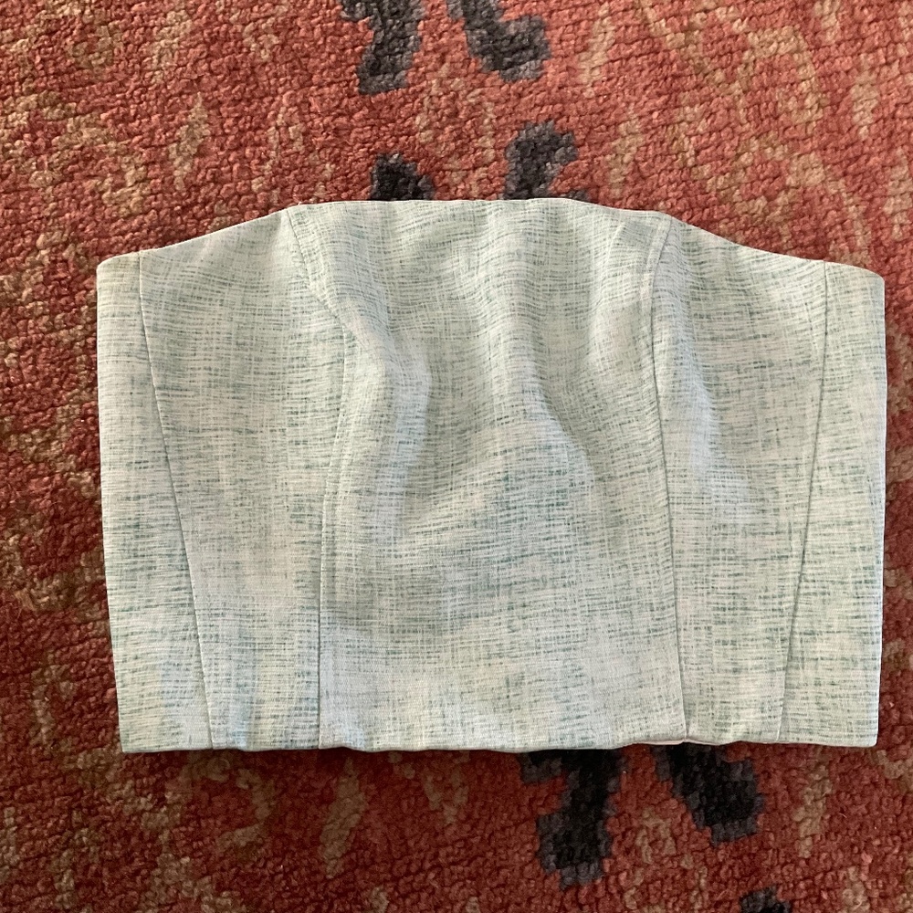 Women’s Kookai corseted tube top, mint green size 38